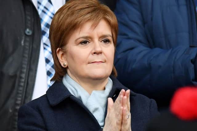First Minister Nicola Sturgeon is ready to let fans return to stadiums.