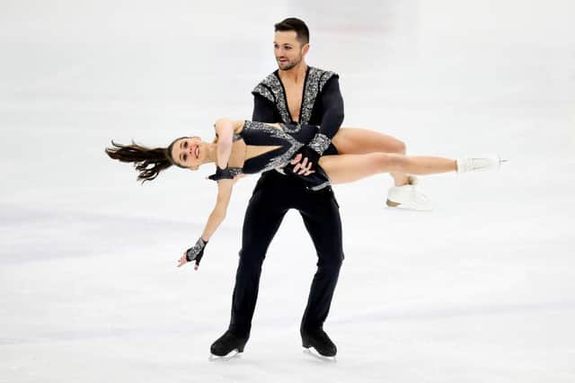 Lewis Gibson and Lilah Fear are lying in fourth place after the rhythm dance at the European Figure Skating Championships in Tallinn, Estonia.