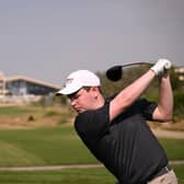 Bob MacIntyre in action in the pro-am ahead of the Hero Cup at Abu Dhabi Golf Club. Picture: Ross Kinnaird/Getty Images.