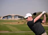 Bob MacIntyre in action in the pro-am ahead of the Hero Cup at Abu Dhabi Golf Club. Picture: Ross Kinnaird/Getty Images.