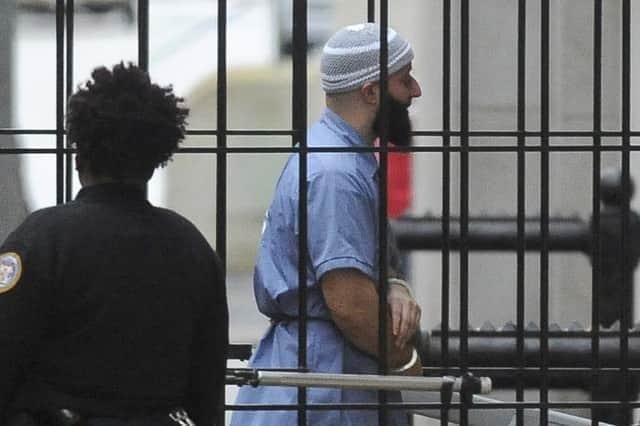 Adnan Syed at a court hearing in February