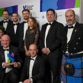 GEO Foundation and Visit Scotland representatives were joined by partners across golf in Scotland to celebrate winning the inaugural Sustainability in Scottish Sport Award in Edinburgh. Picture: Craig Watson