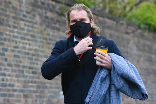 Hearts manager Robbie Neilson at Cappielow.