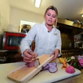 French chef Claire Vallee, of the vegan restaurant ONA in Ares, near Bordeaux, has become the first to win a Michelin Guide star for an establishment serving only animal-free products in France (Picture: Mehdi Feouach/AFP via Getty Images)