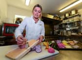 French chef Claire Vallee, of the vegan restaurant ONA in Ares, near Bordeaux, has become the first to win a Michelin Guide star for an establishment serving only animal-free products in France (Picture: Mehdi Feouach/AFP via Getty Images)