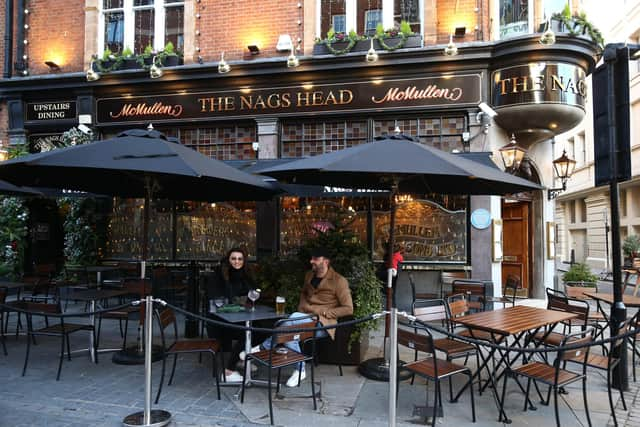 Pubs will be able to serve customers outside in England from today