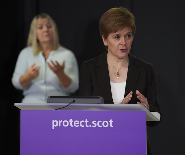 First Minister Nicola Sturgeon