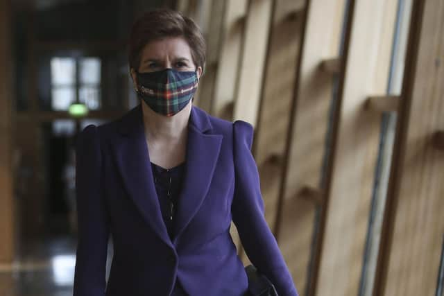 First Minister Nicola Sturgeon. Picture: Fraser Bremner-Pool/Getty Images