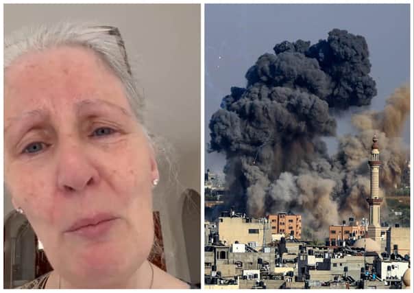 Elizabeth El-Nakla shared the video as the evacuation of Gaza civilians was ordered