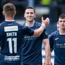 Ex-Hibs player Paul Hanlon (centre) celebrates making it 1-0 during a pre-season friendly match between Raith Rovers and Inverness Caledonian Thistle at Stark's Park (Photo by Paul Devlin / SNS Group)