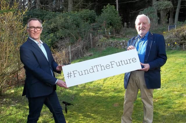 From left: Entrepreneurial Scotland boss Sandy Kennedy with veteran business leader John Watson. Picture: contributed.