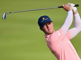 Craig Howie was happy with his start in the Magical Kenya Open Presented by Absa even though he was almost running to get finished as darkness descended in Nairobi. Picture: Stuart Franklin/Getty Images.