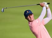 Craig Howie was happy with his start in the Magical Kenya Open Presented by Absa even though he was almost running to get finished as darkness descended in Nairobi. Picture: Stuart Franklin/Getty Images.