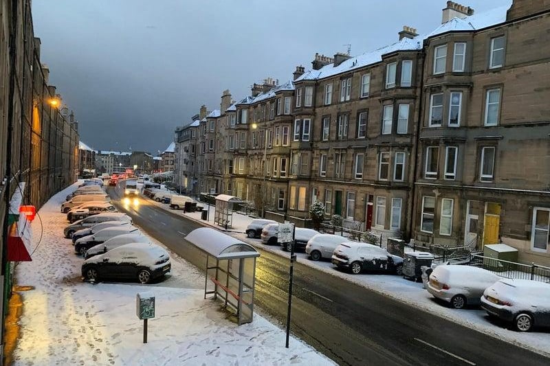 This picture of Easter Road, Edinburgh, was taken just as the sun was beginning to rise across the Capital of Scotland.
