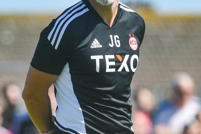 Aberdeen manager Jim Goodwin could be about to sign a striker. (Photo by Craig Foy / SNS Group)
