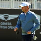 Justin Harding during the first round of the Genesis Scottish Open at The Renaissance Club in East Lothian. Kevin C. Cox/Getty Images.