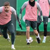 James Forrest remains Celtic's quickest winger - even in measuring up to the juggernaut Daizen Maeda - Brendan Rodgers has revealed in defending the 32-year-old's continued contribution. {Pic by Craig Williamson/ SNS Group)