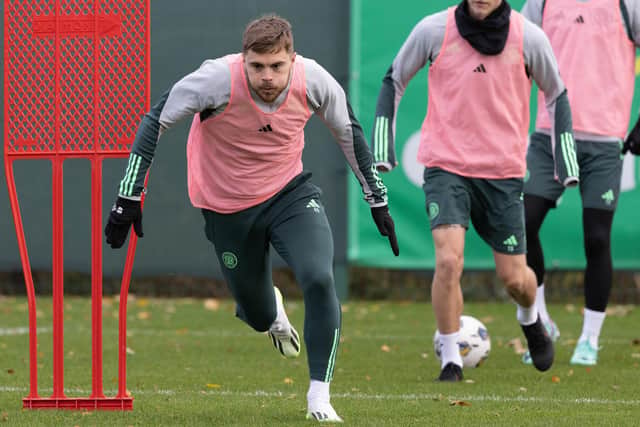 James Forrest remains Celtic's quickest winger - even in measuring up to the juggernaut Daizen Maeda - Brendan Rodgers has revealed in defending the 32-year-old's continued contribution. {Pic by Craig Williamson/ SNS Group)