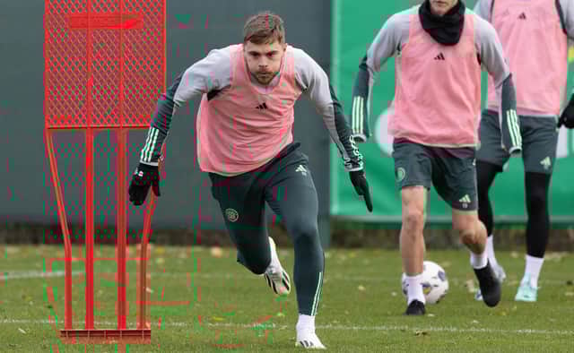 James Forrest remains Celtic's quickest winger - even in measuring up to the juggernaut Daizen Maeda - Brendan Rodgers has revealed in defending the 32-year-old's continued contribution. {Pic by Craig Williamson/ SNS Group)