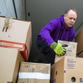 Robert Marshall is taking aid to Moldova.





LORRY DRIVER - ROBERT MARSHALL (JANE BRADLEY STORY)

DRIVING TO MOLDOVA WITH SUPPLIES/AID FOR REFUGEES



LOADS HIS LORRY TO HEAD TO MOLDOVA WITH TEECH CHARITY