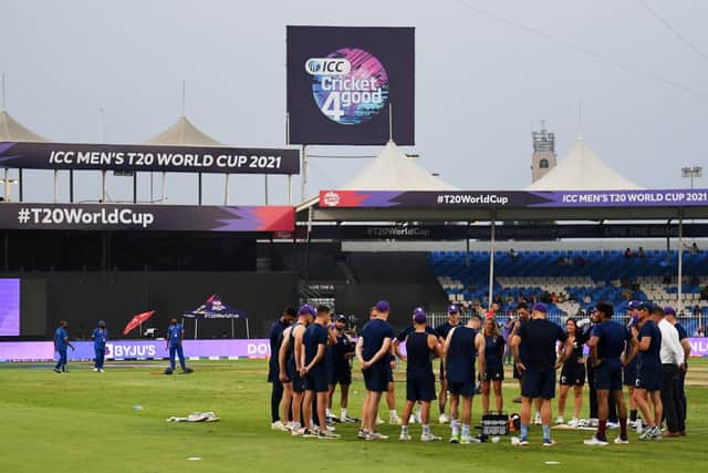 Gibson became the lead physio for Cricket Scotland in August. (Photo by Alex Davidson/Getty Images)