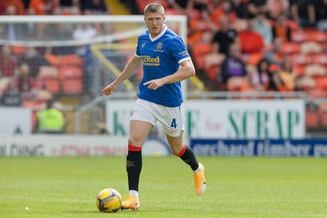 John Lundstram gave Rangers the early breakthrough in their Premier Sports Cup tie against Dunfermline at Ibrox with his first goal since joining the club in the summer. (Photo by Steve Welsh/Getty Images,)