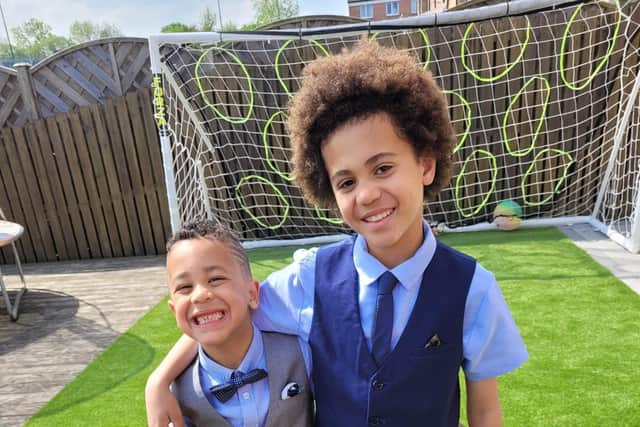Isaiah with his brother Elijah in Paisley
