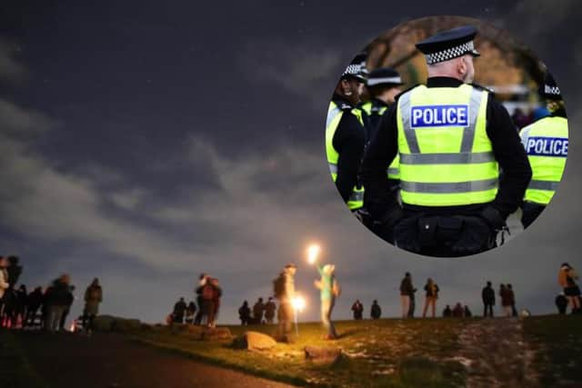 Police attended gatherings at local beauty spots.