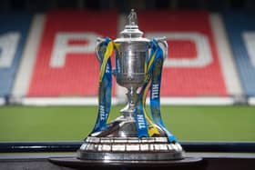 The William Hill Scottish Cup trophy.
