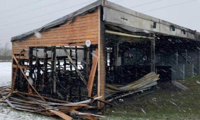 Swanston Golf Academy was ravaged by a blaze, which police believe was started deliberately, on 30 December.