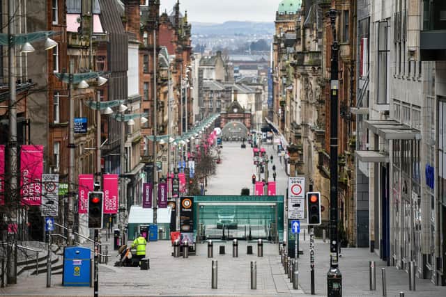 A view of Buchanan Street in Glasgow. Picture: Jeff J Mitchell/Getty Images