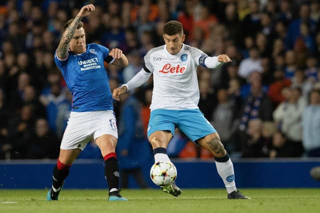 Rangers' Ryan Jack in action against Napoli. (Photo by Alan Harvey / SNS Group)