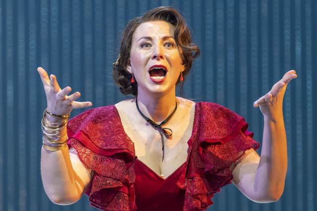 Justina Gringytė as Carmen in the current Scottish Opera production PIC: James Glossop.