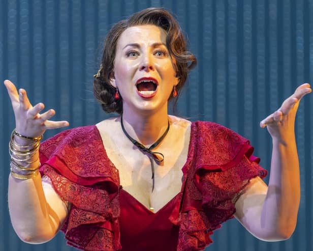 Justina Gringytė as Carmen in the current Scottish Opera production PIC: James Glossop.