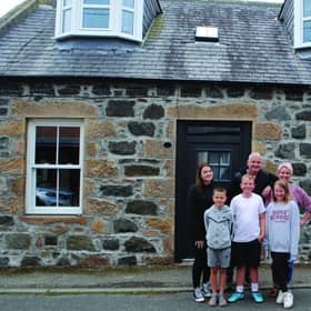 Owners Kelly and Scott Sinclair and their four children