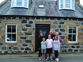 Owners Kelly and Scott Sinclair and their four children