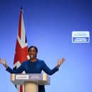 UK Conservative leader Kemi Badenoch has pledged to build a £10 billion air defence system named 'Britannia Shield', which was initially described by party officials as 'in essence, a British Iron Dome' (Picture: Christopher Furlong/Getty Images)
