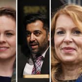 The three SNP leadership candidates - Kate Forbes, Humza Yousaf and Ash Regan