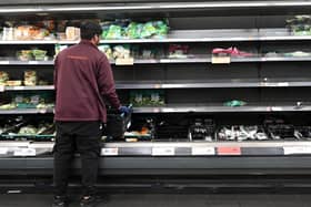 Sales of salad and fruit have fallen as people choose cheaper but less healthy food (Picture: Justin Tallis/AFP via Getty Images)