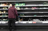 Sales of salad and fruit have fallen as people choose cheaper but less healthy food (Picture: Justin Tallis/AFP via Getty Images)
