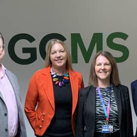 Left to right: Andrew Neill, GGMS; Pamela Stevenson and Lynn Lloyd from Fife Council Economic Development; and Rob Boyd, GGMS.