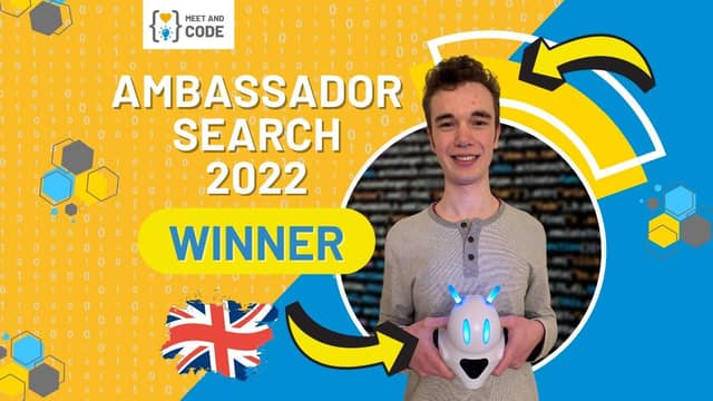 Meet and Code Youth Ambassador, Jamie Holroyde