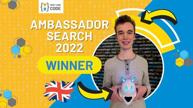 Meet and Code Youth Ambassador, Jamie Holroyde