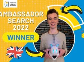 Meet and Code Youth Ambassador, Jamie Holroyde