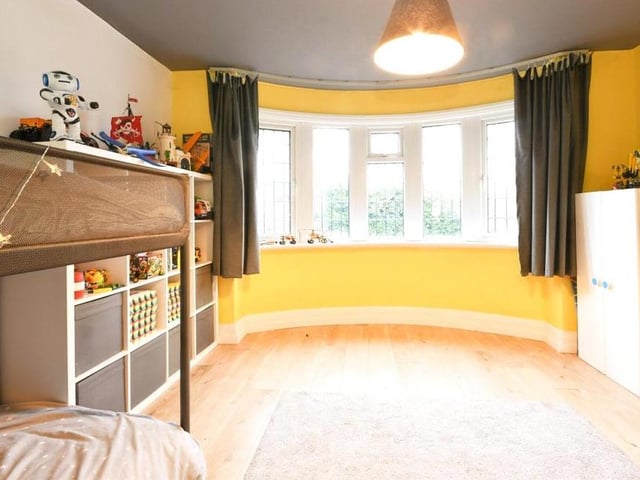 Bedroom two, which overlooks the front of the house, has clearly been set up for the kids. But equally, it would be child's play to turn it into a conventional double.