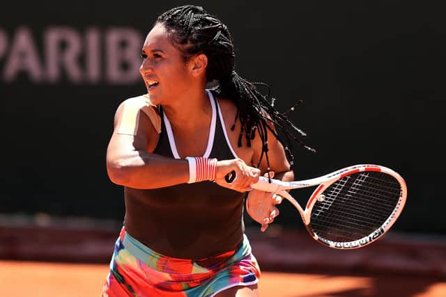Heather Watson made an early exit from the French Open, losing to Zarina Diyas of Kazakhstan in the first round. Picture: Clive Brunskill/Getty Images