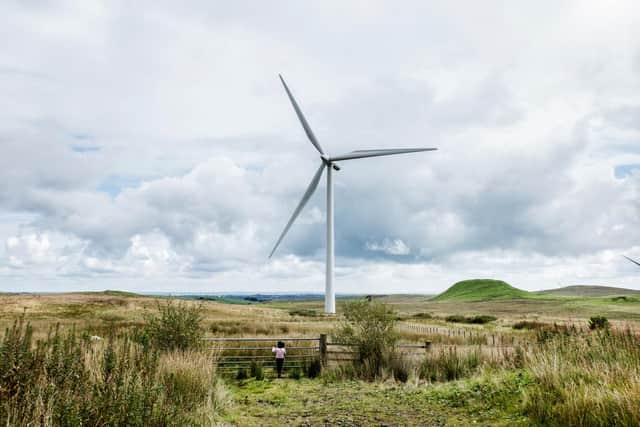 Whitelee windfarm, located on Eaglesham Moor just 20 minutes from central Glasgow. Its 215 turbines generate up to 539 megawatts of electricity, enough to power just under 300,000 homes