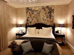 One of the bedrooms at Adare Manor, County Limerick. Pic: Susan Roe