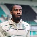 Hibs striker Myziane Maolida's future is up in the air.