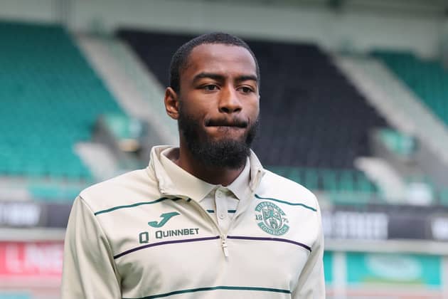 Hibs striker Myziane Maolida's future is up in the air.